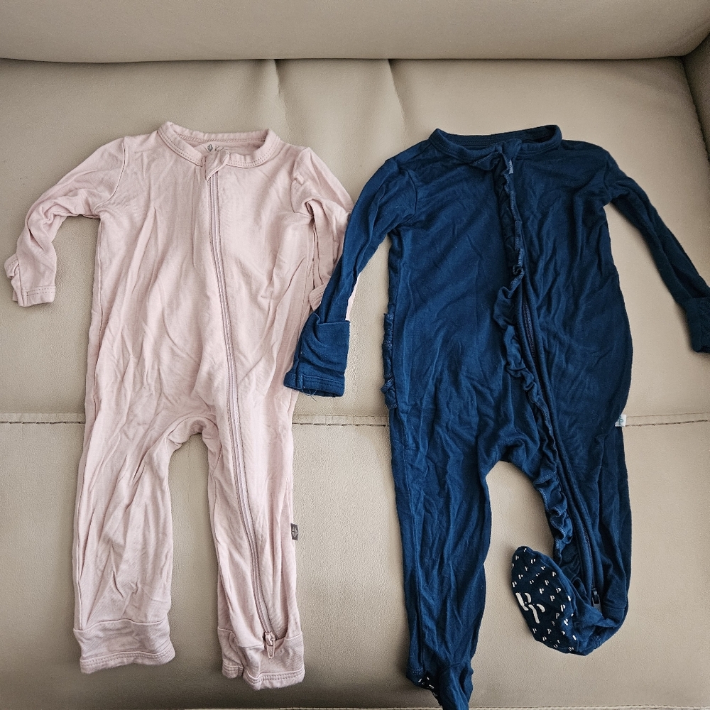 Kyte Baby & Posh Peanut Zippered Onesies